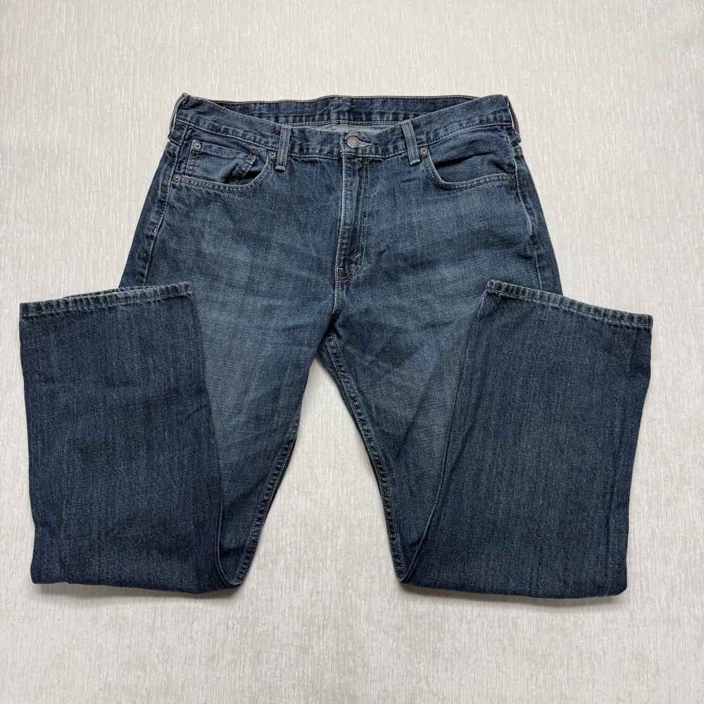 Levi's 569 Straight Leg Jeans Mens 36x32 Blue Denim Cotton Streetwear Mid Rise